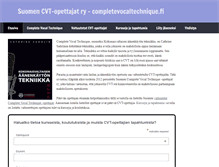 Tablet Screenshot of completevocaltechnique.fi